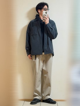 「アイテム（サングラス）」を使った、Sammyサミーさん（メンズ・177cm）の冬コーディネート