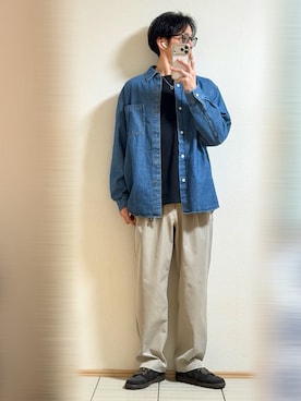 「GLOBAL WORK（グローバルワーク）のアイテム」を使った、Sammyサミーさん（メンズ・177cm）の春コーディネート