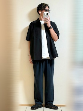 「URBAN RESEARCH DOORS（アーバンリサーチドアーズ）のアイテム（Tシャツ/カットソー）」を使った、Sammyサミーさん（メンズ・177cm）の秋コーディネート