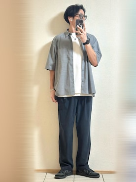「アイテム（バングル/リストバンド）」を使った、Sammyサミーさん（メンズ・177cm）の秋コーディネート