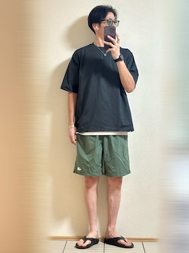 「OOFOS（ウーフォス）のアイテム」を使った、Sammyサミーさん（骨格ナチュラル・メンズ・177cm）の夏コーディネート