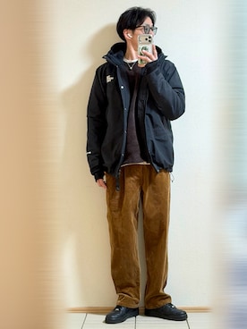 「GLOBAL WORK（グローバルワーク）のアイテム（トップス）」を使った、Sammyサミーさん（メンズ・177cm）の冬コーディネート