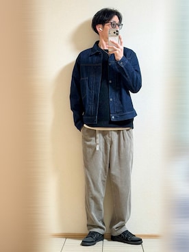 「GLOBAL WORK（グローバルワーク）のアイテム（トップス）」を使った、Sammyサミーさん（メンズ・177cm）の春コーディネート