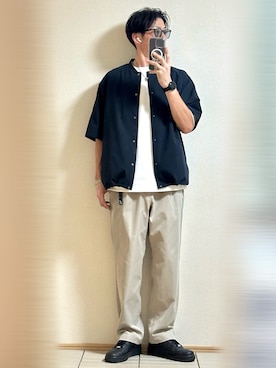 「アイテム（Tシャツ/カットソー）」を使った、Sammyサミーさん（メンズ・177cm）の秋コーディネート