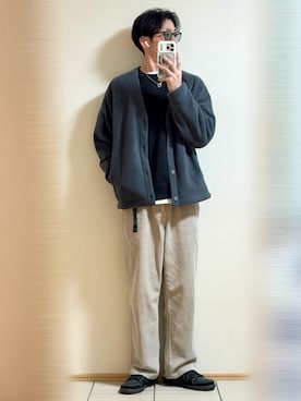 「アイテム（サングラス）」を使った、Sammyサミーさん（メンズ・177cm）の秋コーディネート