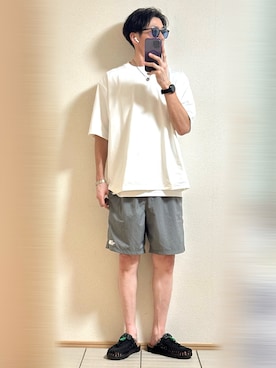 「アイテム（バングル/リストバンド）」を使った、Sammyサミーさん（メンズ・177cm）の夏コーディネート