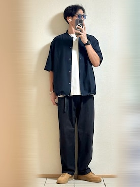 「アイテム（バングル/リストバンド）」を使った、Sammyサミーさん（メンズ・177cm）の秋コーディネート