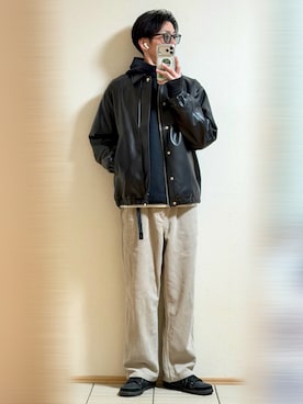 「アイテム（その他アウター）」を使った、Sammyサミーさん（メンズ・177cm）の秋コーディネート