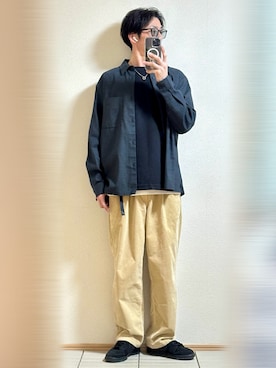「アイテム（シャツ/ブラウス）」を使った、Sammyサミーさん（メンズ・177cm）の秋コーディネート