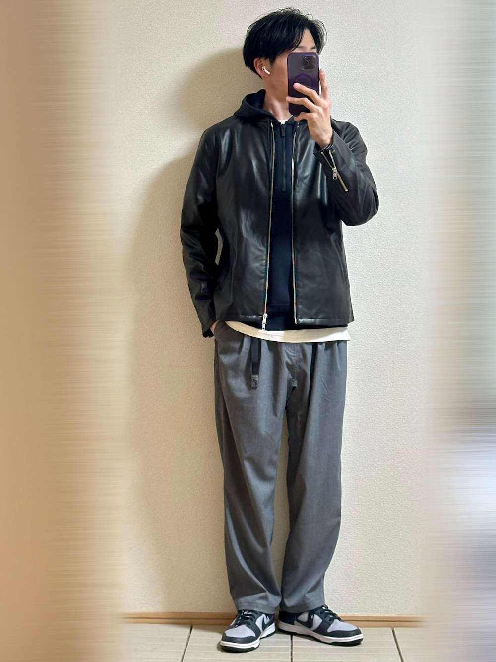 展開店舗限定】ネオレザー シングル ライダースを使った人気 