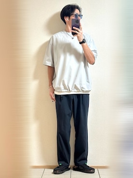 「アイテム（ブレスレット）」を使った、Sammyサミーさん（メンズ・177cm）の夏コーディネート