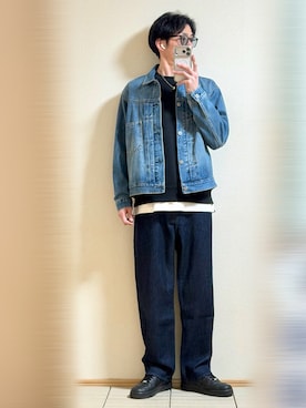 「Ray-Ban（レイバン）のアイテム」を使った、Sammyサミーさん（メンズ・177cm）の春コーディネート