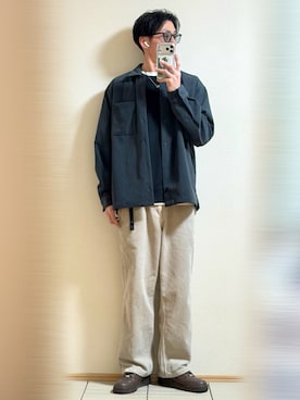 「アイテム（スウェット）」を使った、Sammyサミーさん（メンズ・177cm）の秋コーディネート