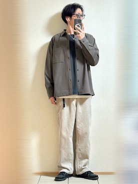 「アイテム（スニーカー）」を使った、Sammyサミーさん（メンズ・177cm）の秋コーディネート