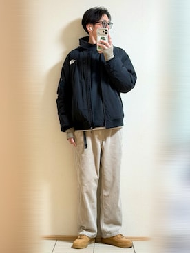 「アイテム（MA-1）」を使った、Sammyサミーさん（メンズ・177cm）の秋コーディネート