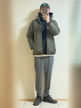 「パーカー好き」｜Sammyサミーさん（メンズ・177cm）の冬コーディネート