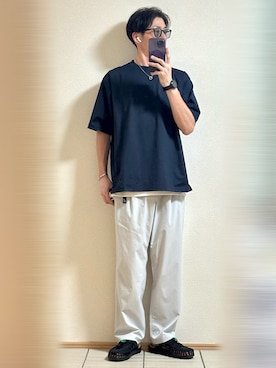 「Ray-Ban（レイバン）のアイテム」を使った、Sammyサミーさん（メンズ・177cm）の夏コーディネート