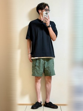 「KEEN（キーン）のアイテム」を使った、Sammyサミーさん（メンズ・177cm）の夏コーディネート