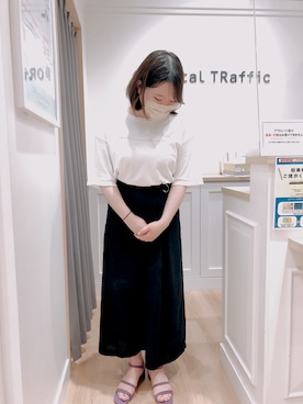 「アイテム（シューズ、パープル系）」を使った、ORientalTRaffic アウトレット長島店さん（レディース・151cm）の夏コーディネート
