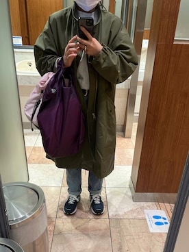 「JOURNAL STANDARD relume（ジャーナルスタンダード　レリューム）のアイテム（モッズコート）」を使った、otnmaashiさん（レディース・157cm）の秋コーディネート