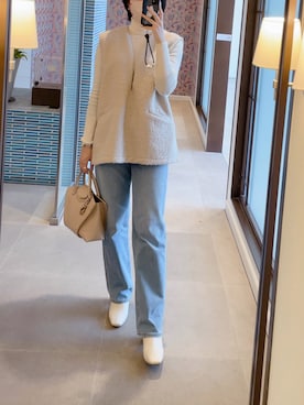 「TOFF&LOADSTONE（トフアンドロードストーン）のアイテム」を使った、yuukiさん（レディース・170cm）の冬コーディネート