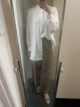 「vis-`a-vis（ビサビ）のアイテム（パンツ）」を使った、yuukiさん（レディース・170cm）の春コーディネート