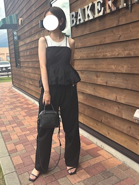 「キャミソール」｜umiさん（レディース・160cm）の夏コーディネート