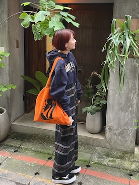 「アイテム（つなぎ/オールインワン、その他）」を使った、ジュリさん（レディース・163cm）の冬コーディネート