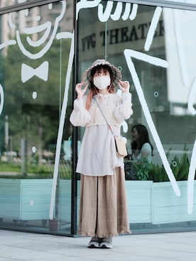 「Topologie」｜「アイテム（財布/小物）」を使った、Shih シイ🐰さん（レディース・164cm）の春コーディネート