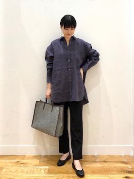 秋山 里織さん（レディース・158cm）の冬コーディネート