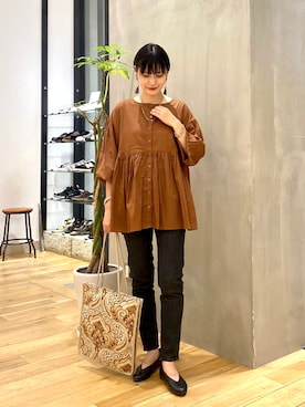 秋山 里織さん(レディース・158cm)の秋コーディネート