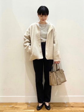 秋山 里織さん（レディース・158cm）の秋コーディネート