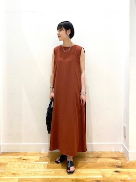 「URBAN RESEARCH DOORS WOMENS」｜「アイテム（その他）」を使った、秋山 里織さん（レディース・158cm）の夏コーディネート