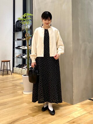 かぐれ　リネンノースリーブドットワンピース 楽天市場】リネンノースリーブドットワンピース／かぐれ（kagure