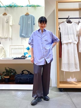 秋山 里織さん(レディース・158cm)の夏コーディネート