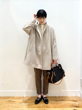 秋山 里織さん(レディース・158cm)の冬コーディネート