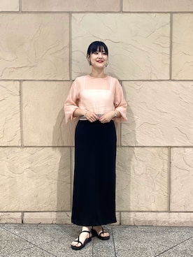 秋山 里織さん(レディース・158cm)の夏コーディネート