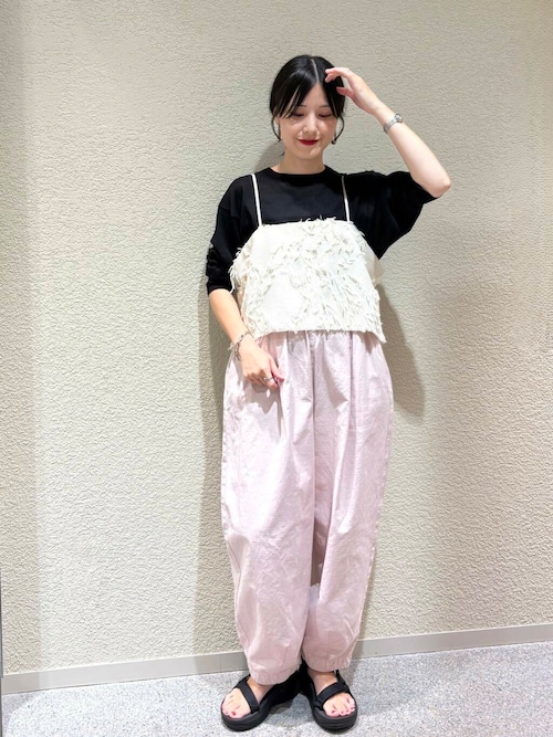 カラーコクーンパンツ