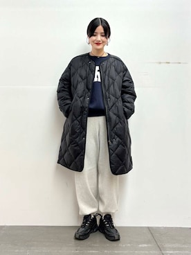 秋山 里織さん（レディース・158cm）の冬コーディネート