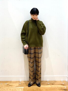 秋山 里織さん(レディース・158cm)の冬コーディネート