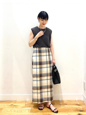 秋山 里織さん(レディース・158cm)の夏コーディネート