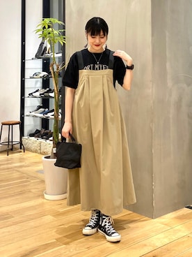 秋山 里織さん（レディース・158cm）の春コーディネート