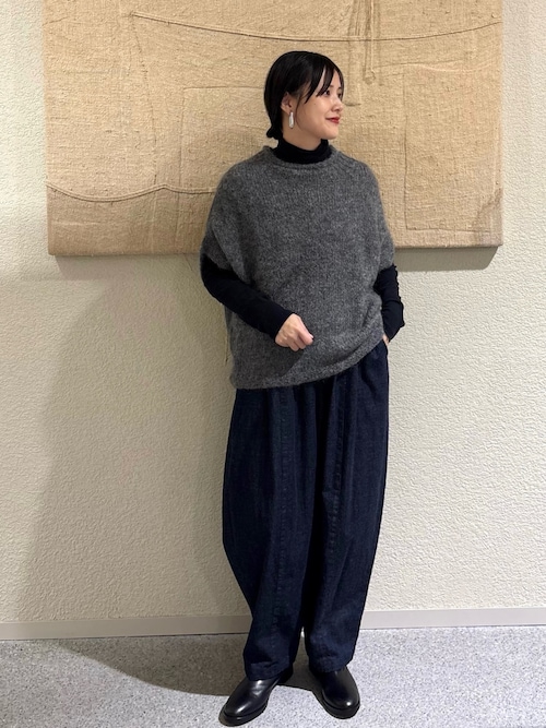 かぐれ ジーンズ デニム デニムパンツ デニムボリュームパンツ