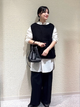 「アイテム（雑貨/ホビー）」を使った、秋山 里織さん（レディース・158cm）の秋コーディネート