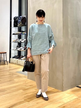 秋山 里織さん(レディース・158cm)の春コーディネート