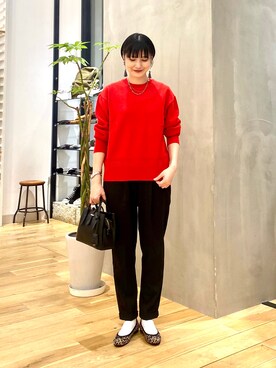 「マイベストコーデ2022」｜「アイテム（バレエシューズ）」を使った、saoriさん（レディース・158cm）の冬コーディネート