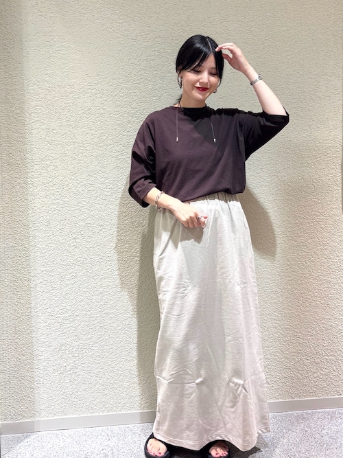新品タグ付き　かぐれ　ドライコットンストレートスカート かぐれ｜『2サイズ展開』コットンストレートスカート | Rakuten