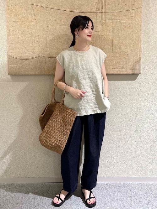 【美品】かぐれ　デニムクロップドパンツ かぐれ｜デニムクロップドパンツ - かぐれ(カグレ) | キナリノモール