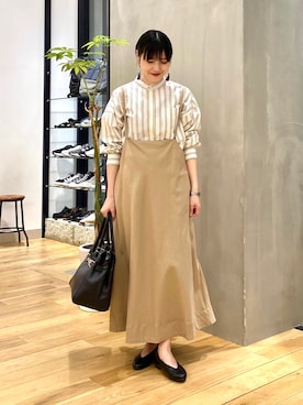 秋山 里織さん（レディース・158cm）の春コーディネート