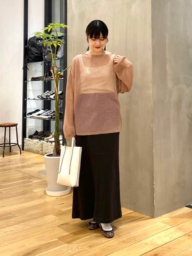 秋山 里織さん(レディース・158cm)の春コーディネート